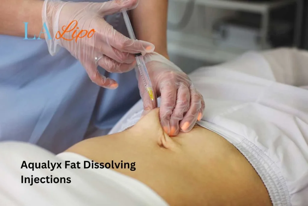 woman having fat dissolving injections Derbyshire in the stomach