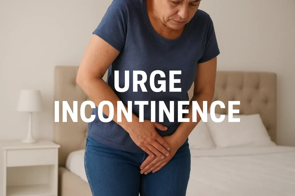 how to manage urge incontinence Derbyshire symptoms