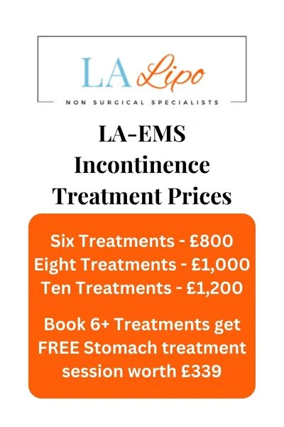 LA-EMS Incontinence Treatment Prices Derbyshire