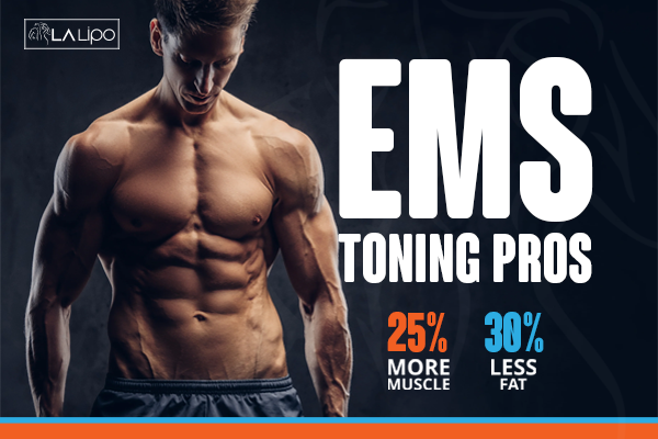 Image of man with sculpted stomach showing the fat loss and muscle gain of LA-EMS Body Sculpting Treatment Derbyshire